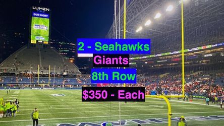 Seahawks Giants Tickets