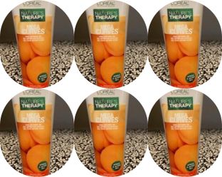 Set of SIX (6) New L'Oreal Nature's Therapy Mega Curves Curl Defining Gel 5 Fl Oz Each