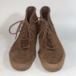 Vans Unisex Brown Suede Sneakers Ankle Boots Skate High-Top Shoes 