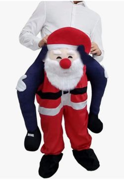 Morph Santa Piggyback Costume, Christmas Costumes for Adults