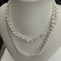 925 Sterling Silver Chino Chain 28 Inches 