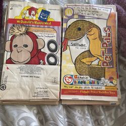 Bag Of mcDonald’s Beanie Happy Meal Bags 2000