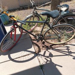 Fixie Bike And Huffy Beach Cruiser 