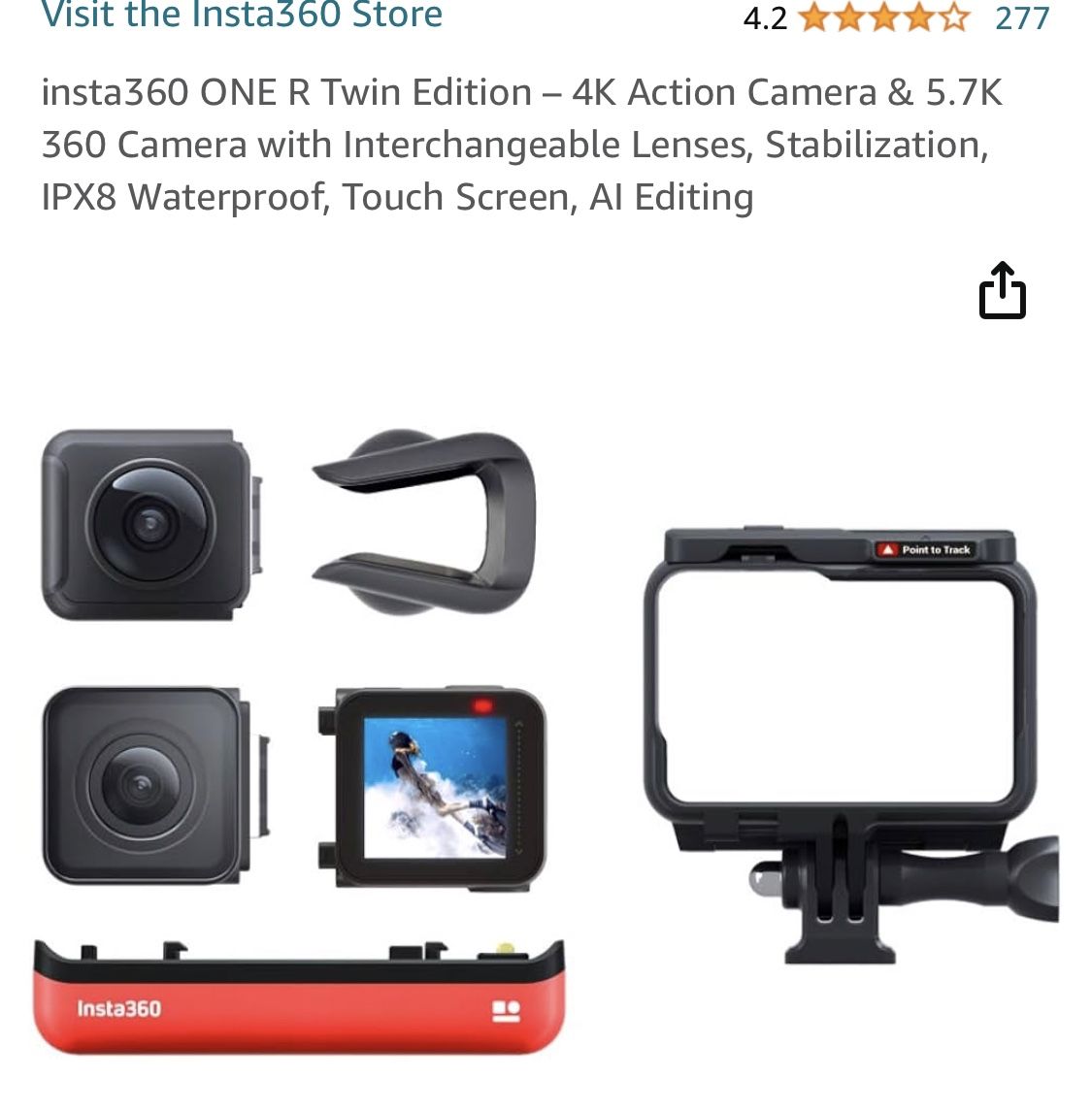 Insta360 ONE R Twin Edition 360 Lens