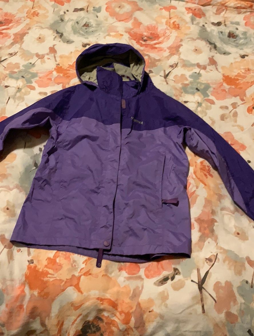 Marmot Girl’s rain jacket, large(10-12)