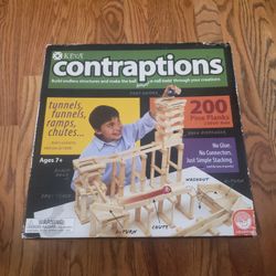 keva contraptions 200 pine plank set with 2 balls