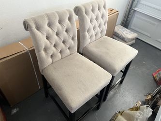 Chairs - Grey/Beige - Set Of 2