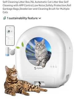 Self cleaning litter box