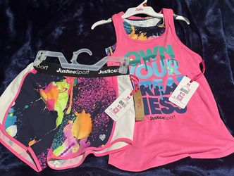 Girls Justice Sport Sz 10 New Set $12
