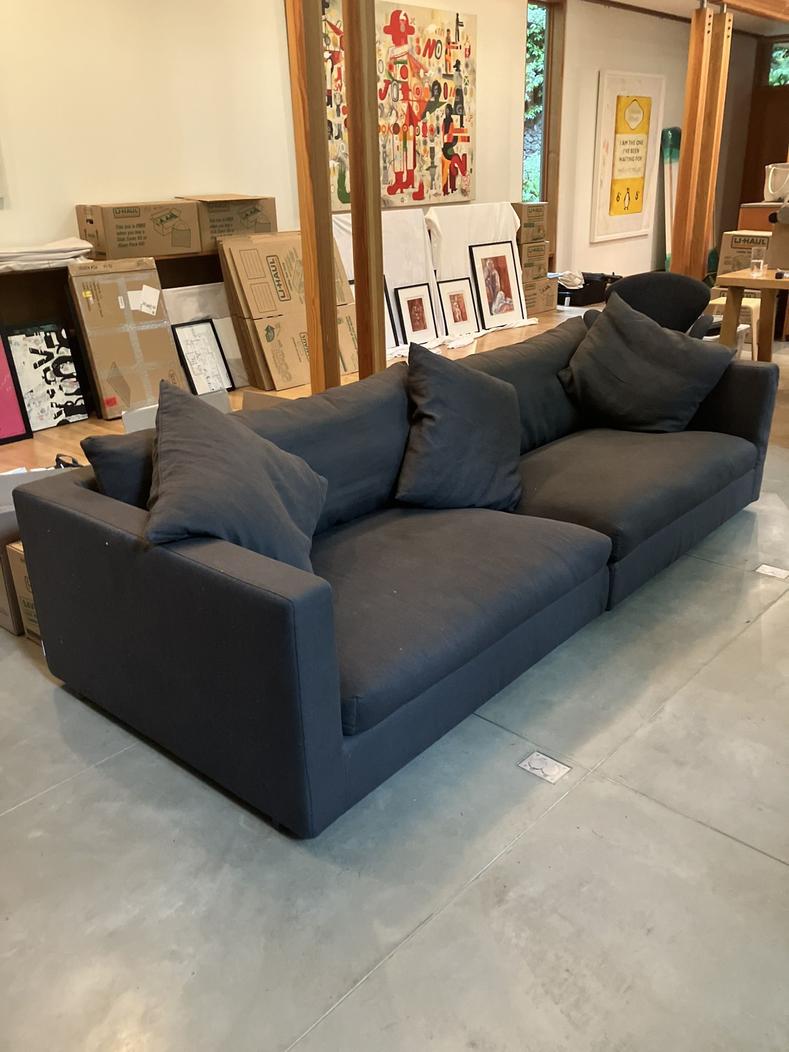 Sofa And Chair Flexform Groundpiece Very Comfortable