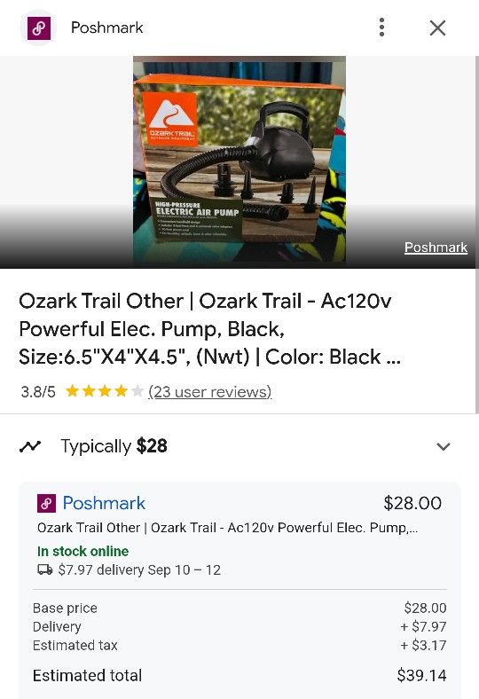Used Ozark Electrical Pump