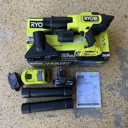 RYOBI ONE+ HP 18V Brushless Cordless 220 CFM 140 MPH Compact Leaf Blower with 4.0 Ah Battery & Charger
