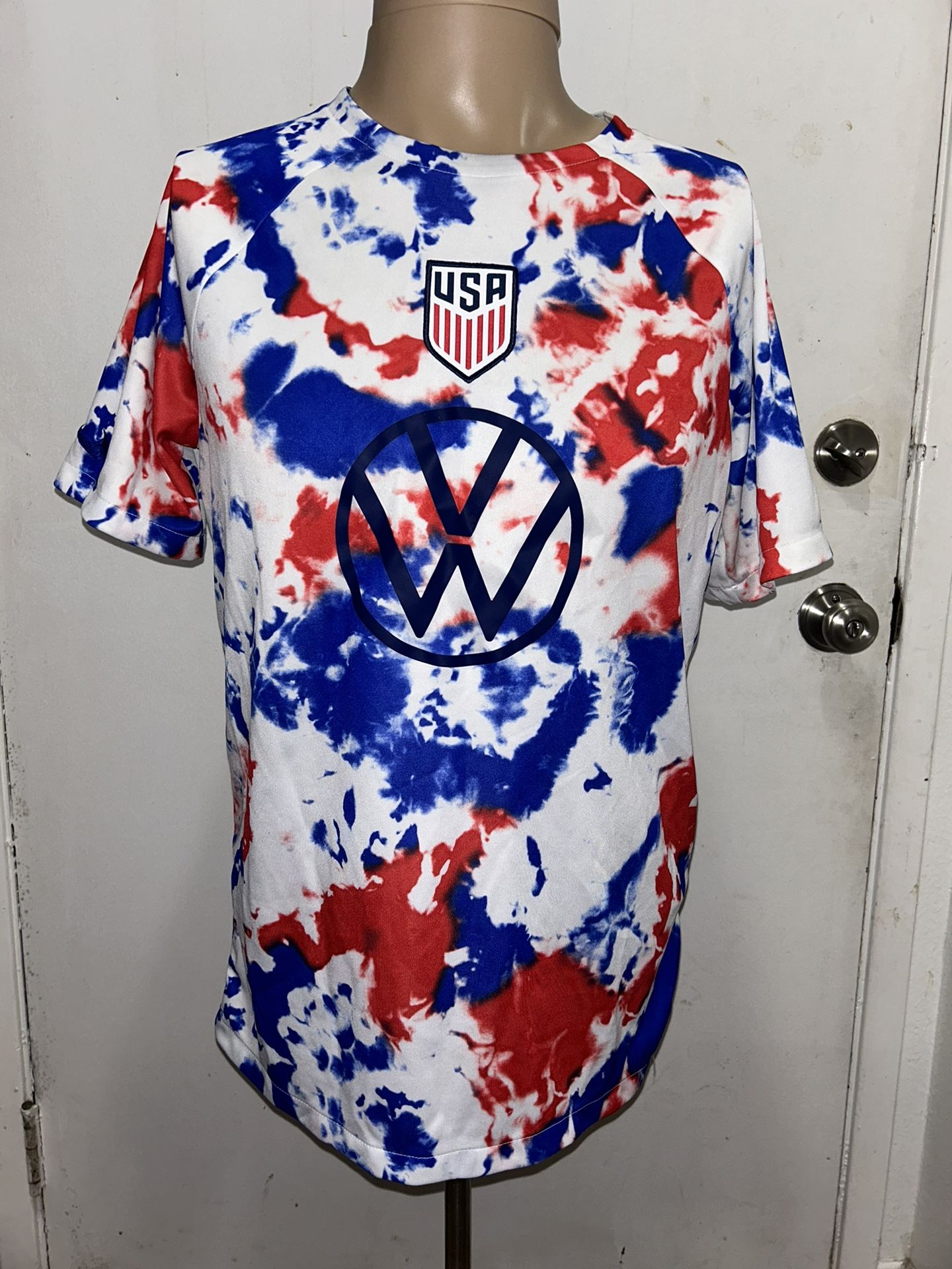 Nike Men’s Team USA 2022-23 World Cup Pre Match Tie Dye Jersey Soccer Sz M