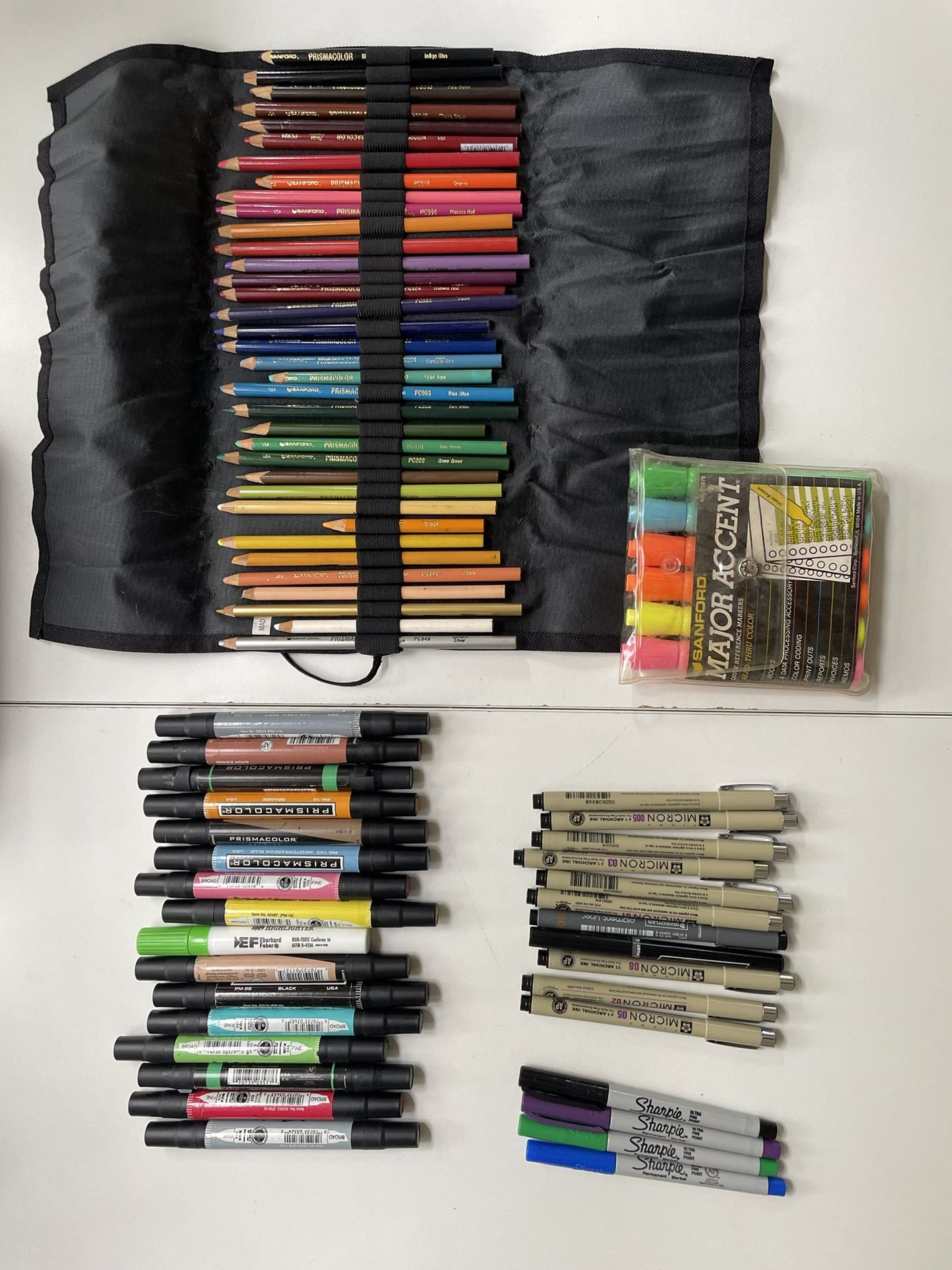 Prismacolor Markers& Pencils Micron Drafting Pens