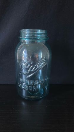 vintage Blue Ball canning mason jar  porch pick up