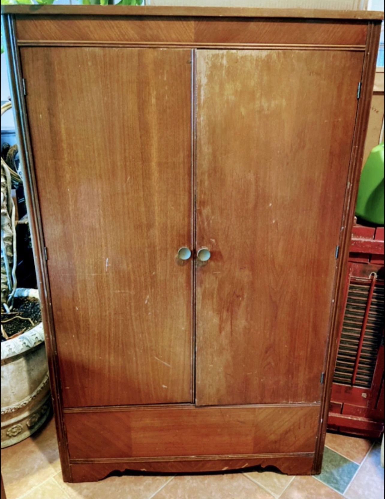 Beautiful Solid Cherry Wood Broyhill Chest Closet
