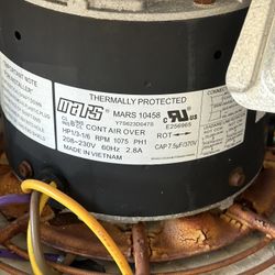 Mars Hvac Fan Motor And Blades