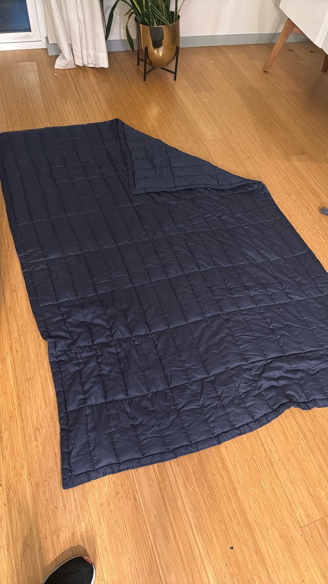 Dark Blue Weighted Therapy Blanket