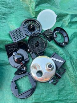 Salsa Maker And Food Processor Can Perfectly Slicer Chopper Mixer Black)