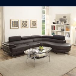 Brown Leather Couches