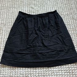 Ann Taylor Loft 0 Petite Black Skirt 