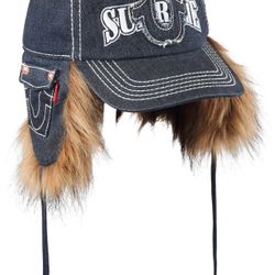 Supreme True Religion Earflap 5-Panel - Denim - Size L/XL