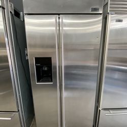 GE Monogram Stainless Steel Built In 36 Inch Refrigerator 