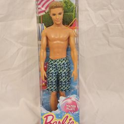 Barbie Friend Ken Doll in Swimsuit Beach Doll Water Play New From 2014 DW