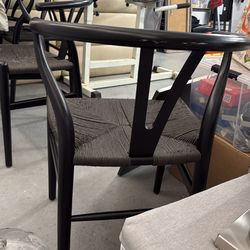 6 wishbone dining chairs