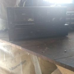 Sharp Cassette Deck And Kenwood CD Player
