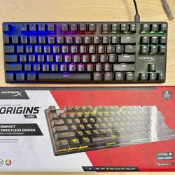 HyperX Alloy Origins Core - Tenkeyless Mechanical Gaming Keyboard, Clicky Blue Switch