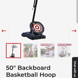 BRAND NEW IN BOX - IE Sports Portable Outdoor 50 Inch Adjustable Basketball Hoop