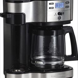 Hamilton Beach 2-Way Brewer Coffee Maker, Single Serve  12-Cup Pot, 49980A (33)