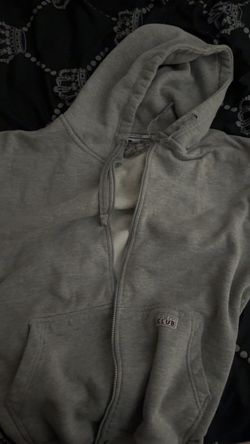 Pro Club Gray Zip-Up Hoodie