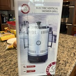 ROTATING  BBQ Skewer Gril, Stainless Steel