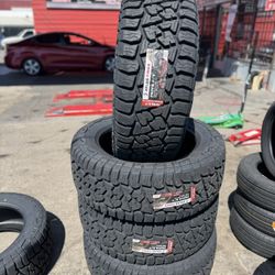 LT 33x12.50x22 ATLAS PREVIA XT $720 CASH OUT THE DOOR All Terrain Tires installed (4) New 50,000 