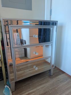 Mirrored Side Table