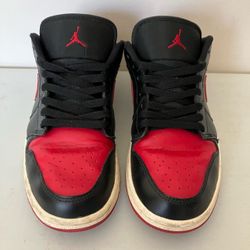 Nike Air Jordan 1 Bred Low Top Size Men 9