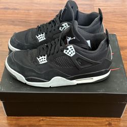 Jordan 4 Black Canvas Size 12