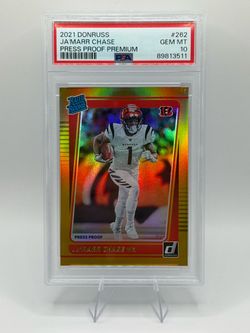 💎 2021 Donruss Ja’Marr Chase Press Proof Premium Rated Rookie #262 PSA 10 GEM MINT💎