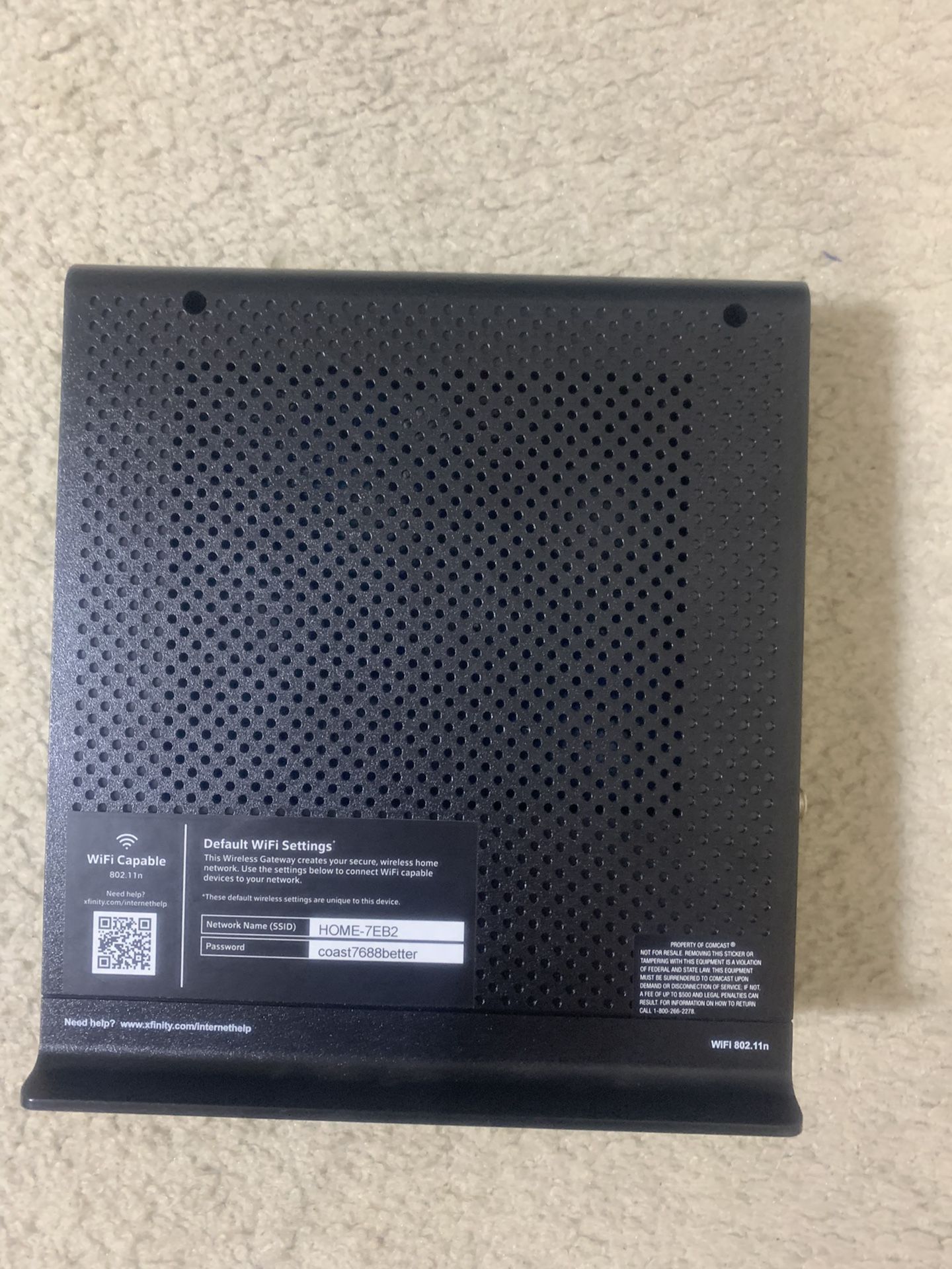 Xfinity Comcast Mode/Router-Arris TG862G