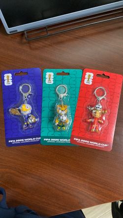 Official FIFA World Cup 2026 mascot keychains