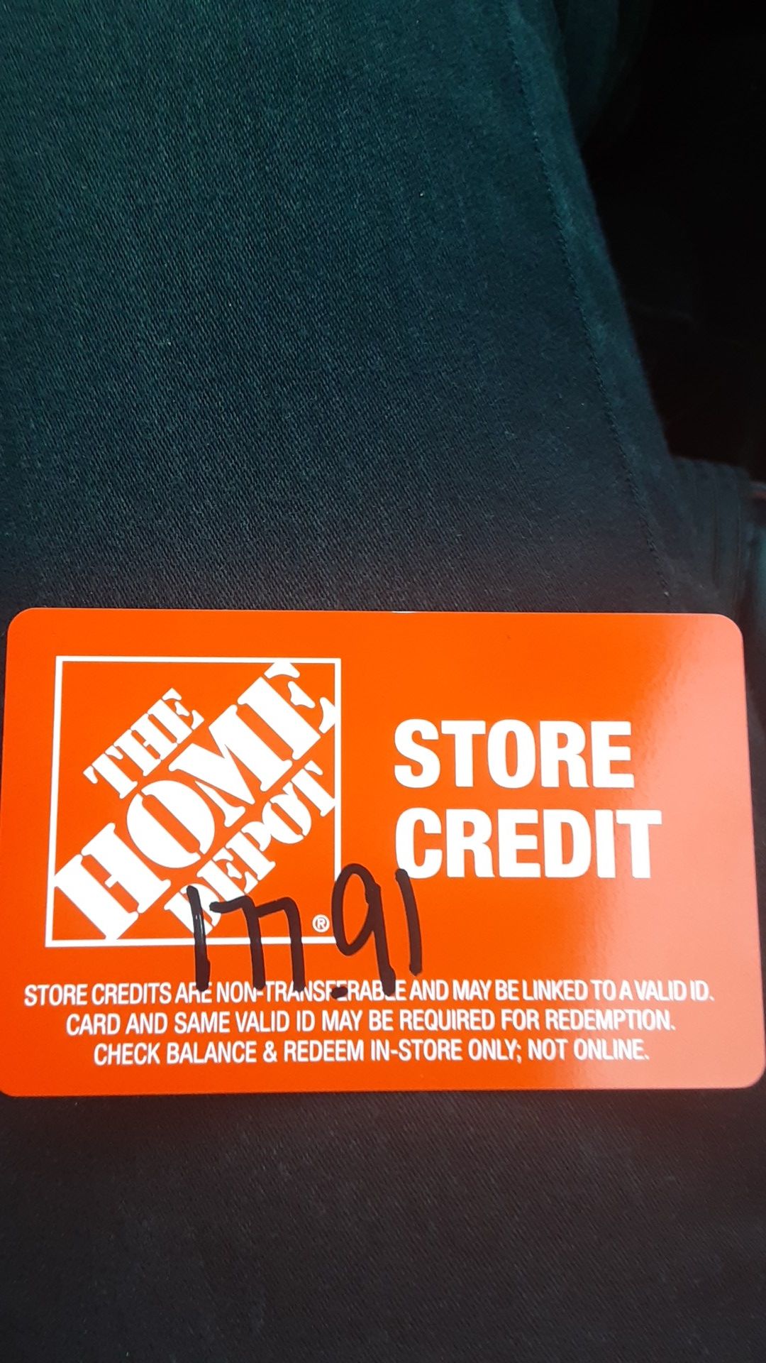 Home depot store credit
