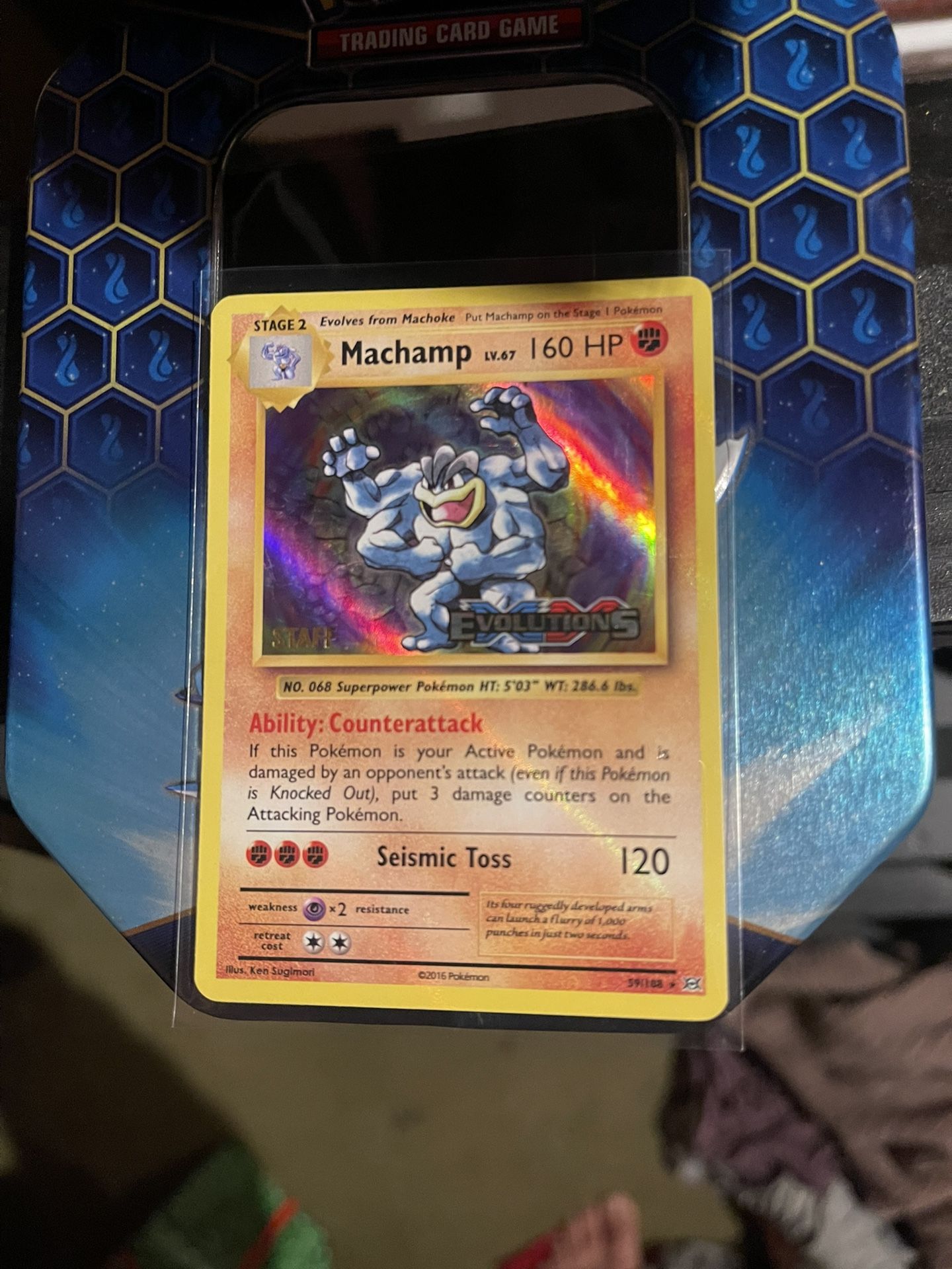 Pokemon Machamp Prerelease Staff Evolutions