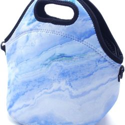 lunch bags, Insulated handbags Lunch Box Cooler Bag for school children teen girls women Outdoor Travel(BLUE)