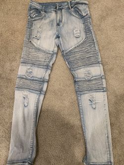 Washed Splat Skinny Jeans Size 30