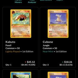 Vintage 1st Edition & Unlimited Pokemon