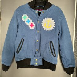 Vintage PINK DOLPHIN varsity jacket size mens M