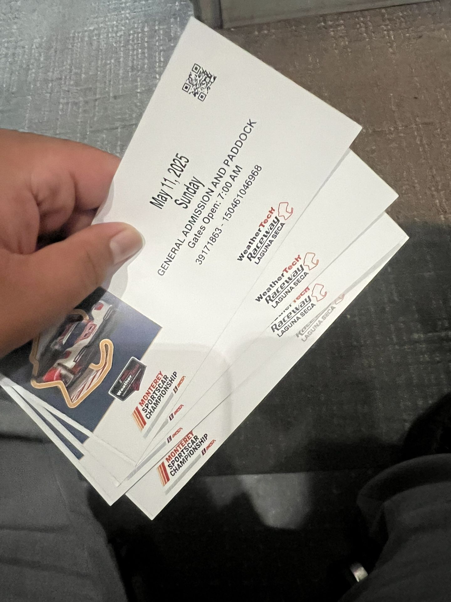 Laguna Seca Race May 11th 4 Tickets&paddock $200 OBO