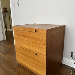 Beautiful Wood Filing Cabinet 